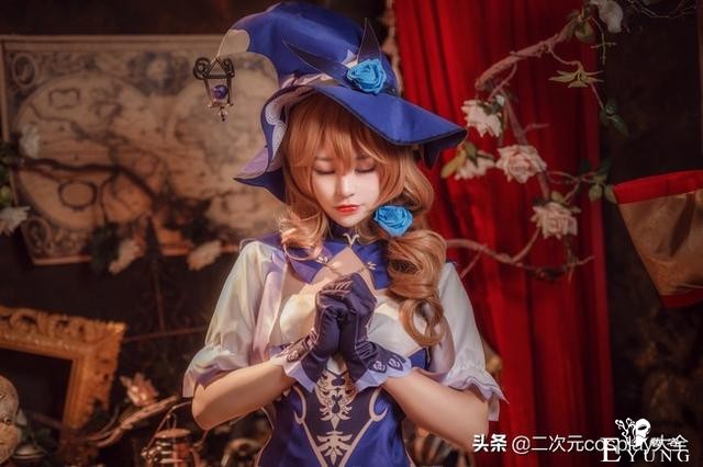 《原神》丽莎cos，优雅魅力女神，容貌好看到令人心醉-2.jpg