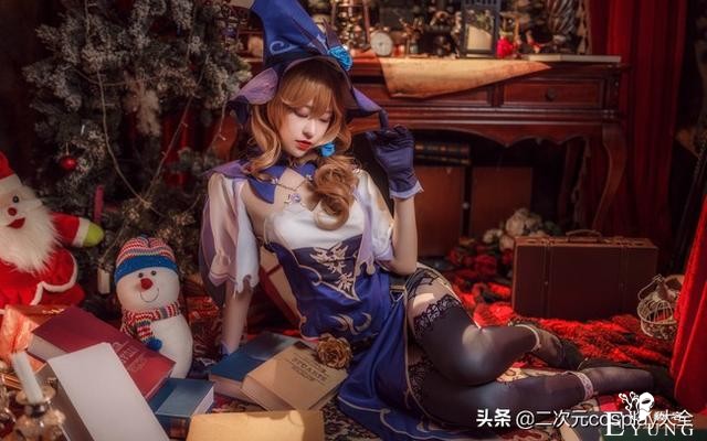 《原神》丽莎cos，优雅魅力女神，容貌好看到令人心醉-3.jpg