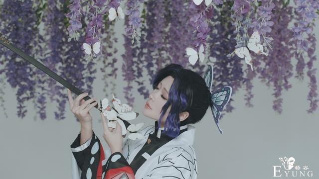 三位可爱的COSER扮演的日本人气动漫《鬼灭之刃》角色“蝴蝶忍”-5.jpg