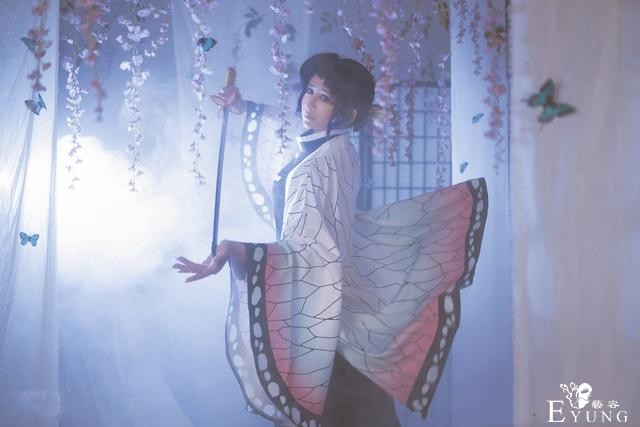 三位可爱的COSER扮演的日本人气动漫《鬼灭之刃》角色“蝴蝶忍”-26.jpg