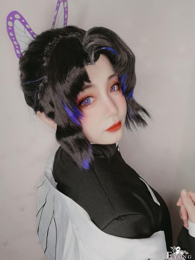 三位可爱的COSER扮演的日本人气动漫《鬼灭之刃》角色“蝴蝶忍”-34.jpg