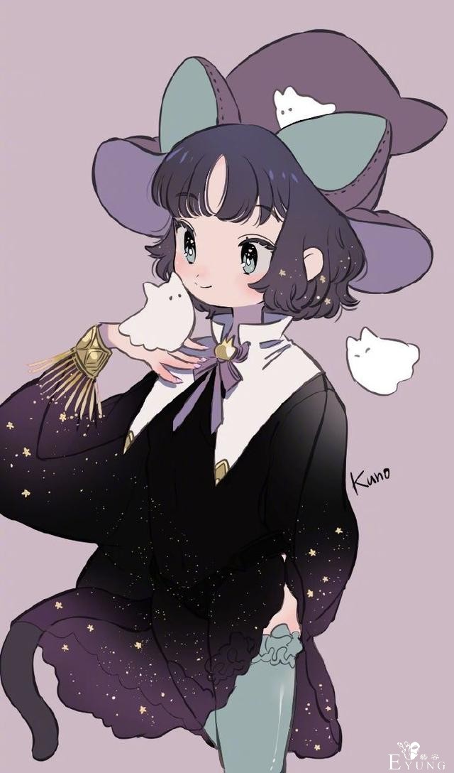 画师大佬笔下的魔女妹子们，每一个都萌萌哒-12.jpg