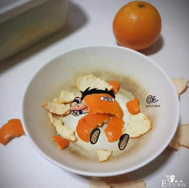 泰国网友脑洞真大，拿食材“COS”龙珠角色，橘子贻贝都登场-2.jpg