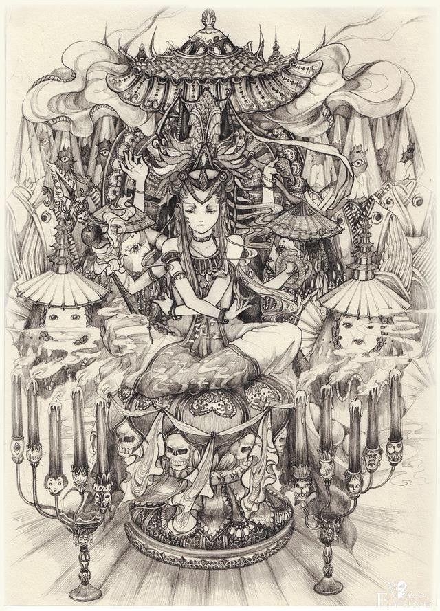 一组高质量动漫线稿作品欣赏！不需要色彩的线稿也能很精彩-7.jpg
