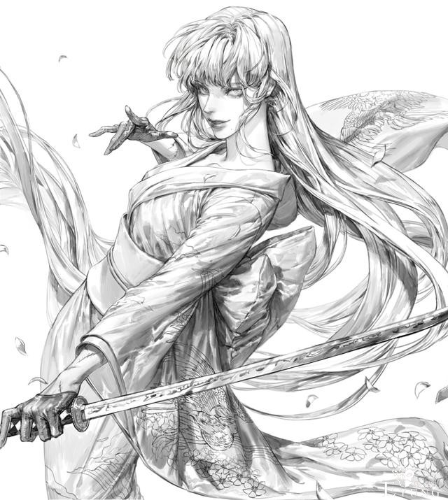 一组高质量动漫线稿作品欣赏！不需要色彩的线稿也能很精彩-19.jpg