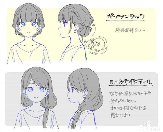 画师大佬分享那些动漫里也经常出现的发型，第四个好像有点危险-2.jpg