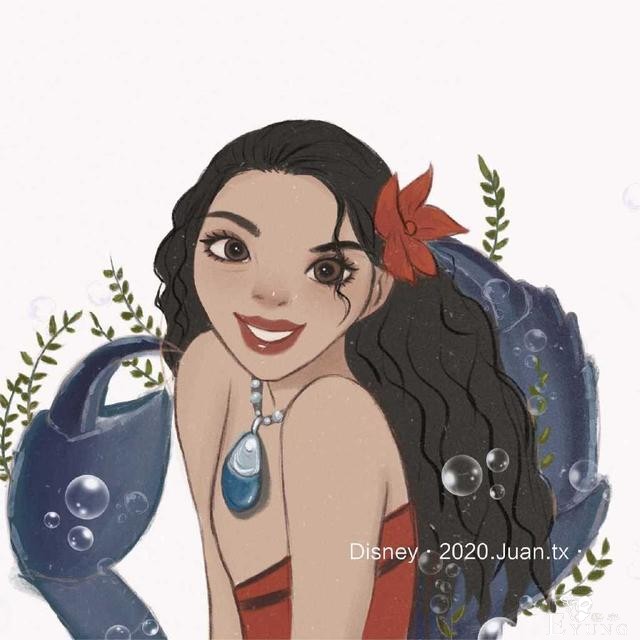 当迪士尼公主遇上十二星座，木兰是狮子座，艾莎女王变白羊-5.jpg
