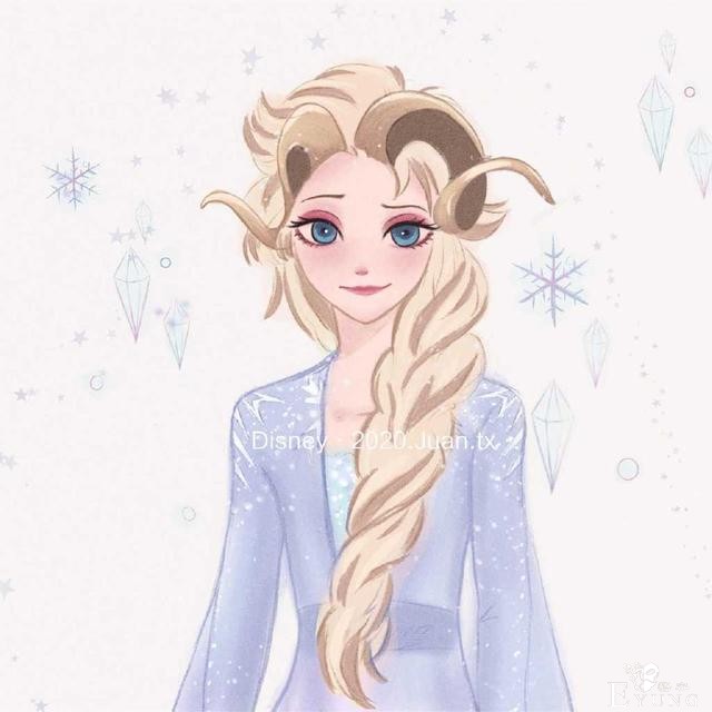 当迪士尼公主遇上十二星座，木兰是狮子座，艾莎女王变白羊-12.jpg