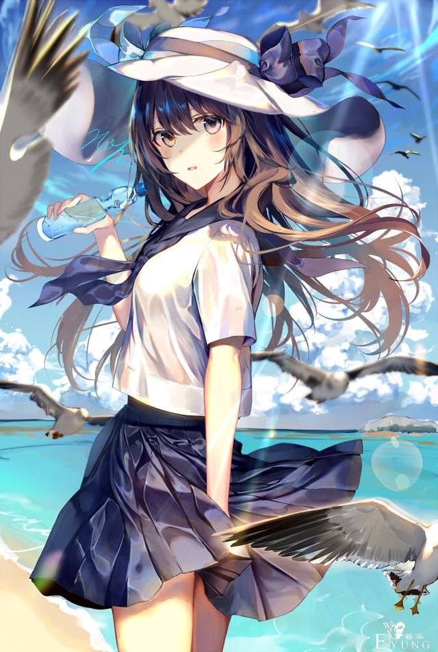 来自于日本的一组造型十分漂亮可爱的萌妹子插画欣赏！画技很优秀-15.jpg