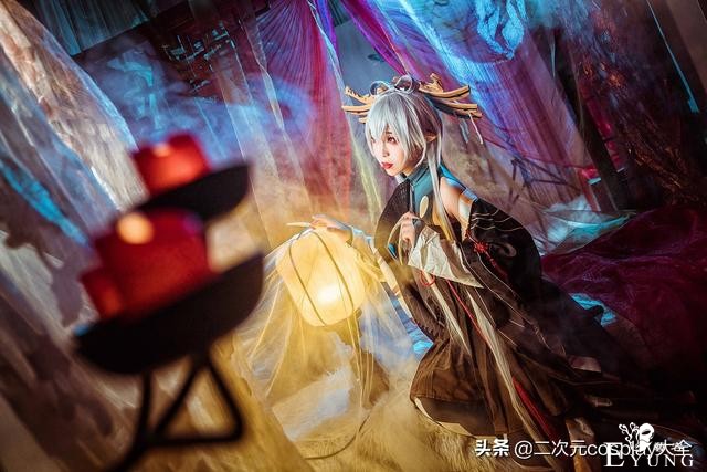 亡国祸水妲己洛天依cos，惊鸿一瞥，美目盼兮好一个温婉魅惑-2.jpg