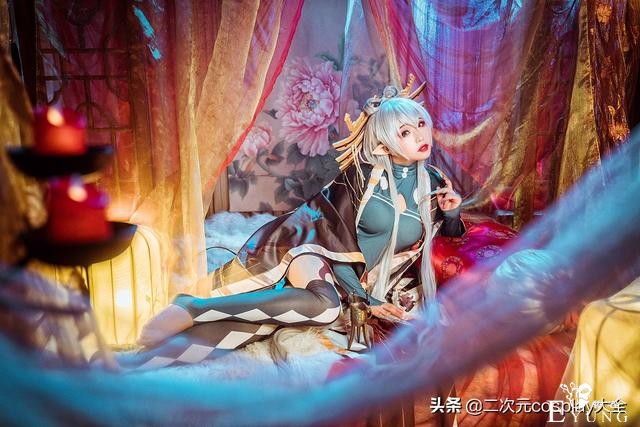 亡国祸水妲己洛天依cos，惊鸿一瞥，美目盼兮好一个温婉魅惑-4.jpg