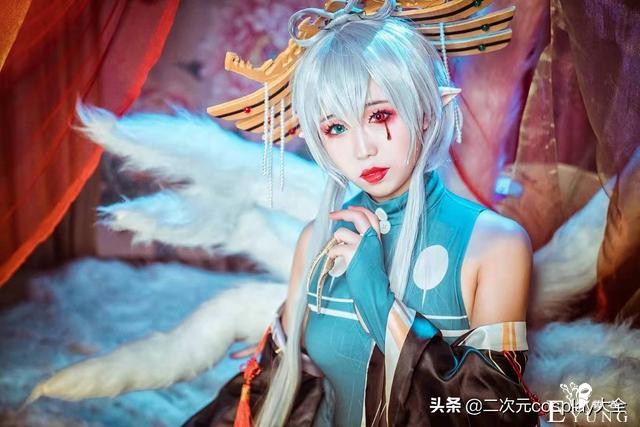 亡国祸水妲己洛天依cos，惊鸿一瞥，美目盼兮好一个温婉魅惑-10.jpg