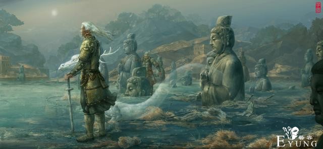 国人插画大佬绘制的古风神话题材插画作品！画风厚重画面非常震撼-3.jpg