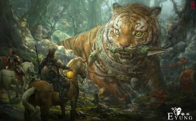 国人插画大佬绘制的古风神话题材插画作品！画风厚重画面非常震撼-17.jpg