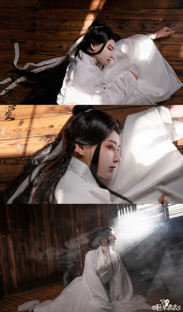 《天官赐福》谢怜cos，电影质感，太子悦神绝美惊动心弦-1.jpg