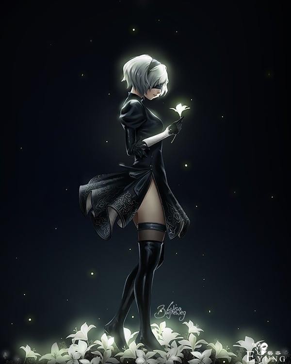 一组《尼尔机械纪元》人气角色2B姐的同人插画作品！画技相当不错-2.jpg