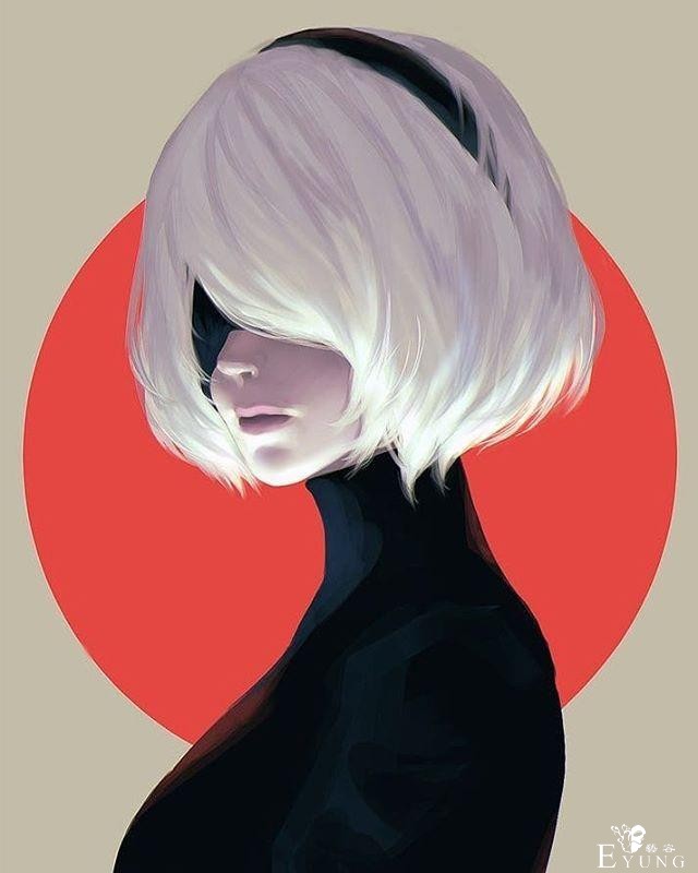 一组《尼尔机械纪元》人气角色2B姐的同人插画作品！画技相当不错-12.jpg