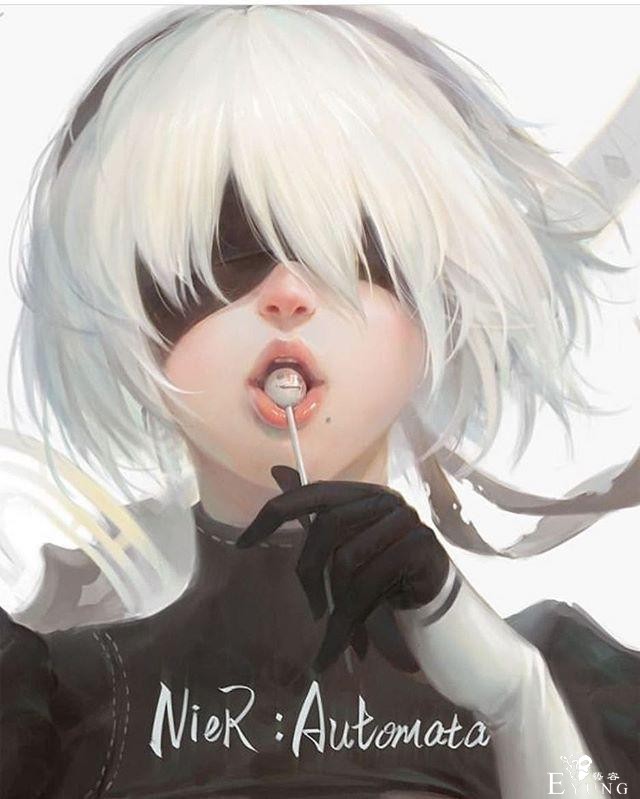 一组《尼尔机械纪元》人气角色2B姐的同人插画作品！画技相当不错-15.jpg