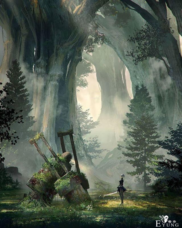 一组《尼尔机械纪元》人气角色2B姐的同人插画作品！画技相当不错-14.jpg