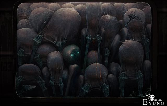 变异生物还是虫子成精了？俄罗斯画师这组插画有种说不出的诡异-2.jpg