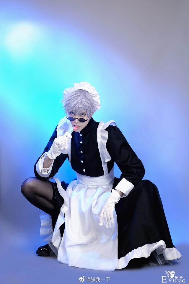 黑丝，女仆装还有兽耳的五条悟，《咒术回战》私设cosplay-2.jpg