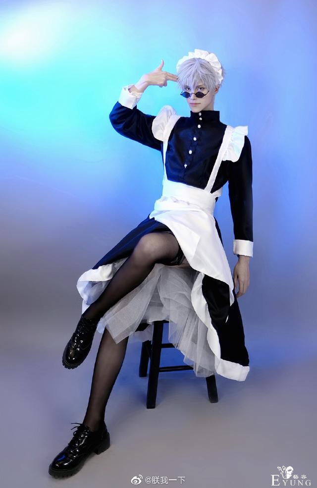 黑丝，女仆装还有兽耳的五条悟，《咒术回战》私设cosplay-8.jpg