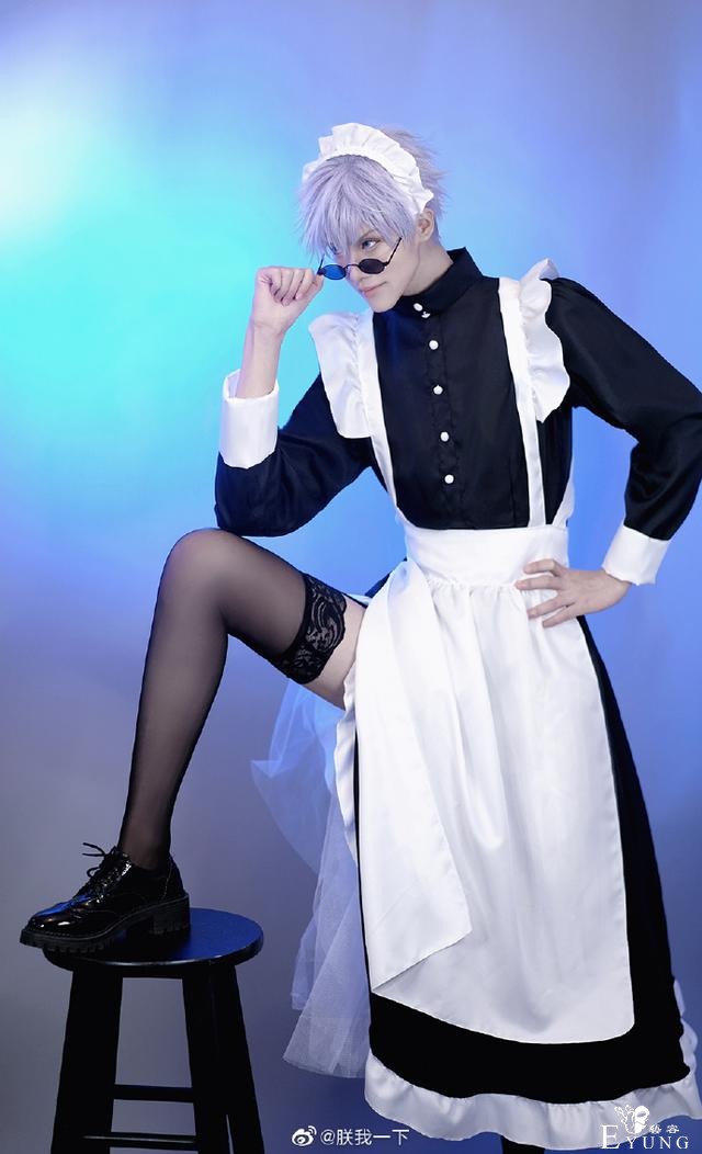 黑丝，女仆装还有兽耳的五条悟，《咒术回战》私设cosplay-7.jpg