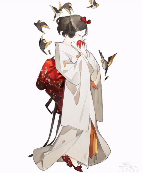 当迪士尼公主换上和服，贝儿换上黄杉，艾莎女王居然穿青衣？-1.jpg