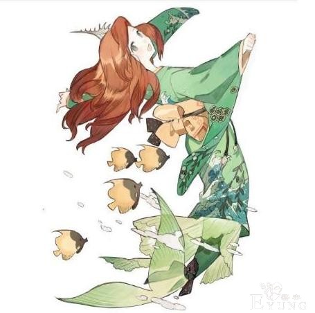 当迪士尼公主换上和服，贝儿换上黄杉，艾莎女王居然穿青衣？-6.jpg