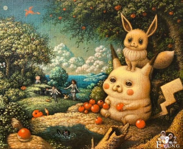 画师绘制油画版皮卡丘，之前有位大佬画得太搞笑，被官方劝退了-2.jpg