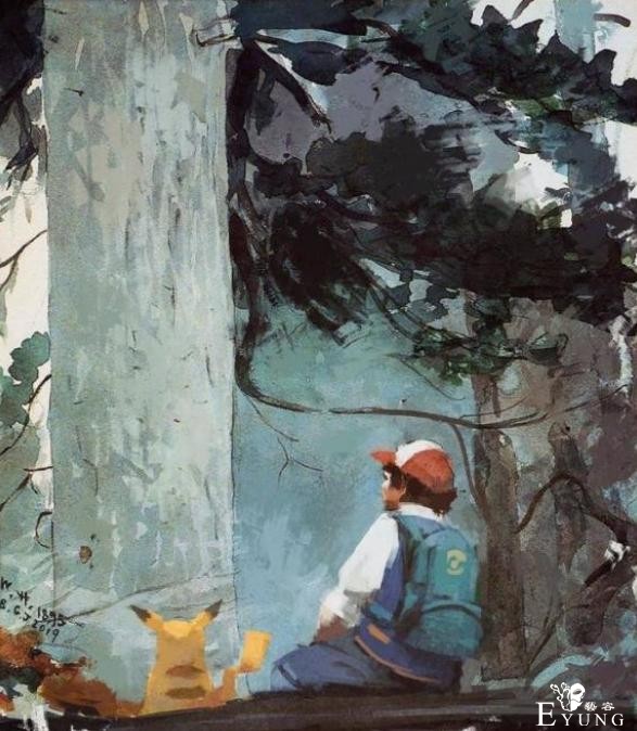 画师绘制油画版皮卡丘，之前有位大佬画得太搞笑，被官方劝退了-7.jpg