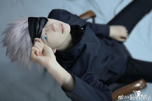 老攻还原老公系列，《咒术回战》五条悟cos，痞帅颜值我太爱了-6.jpg