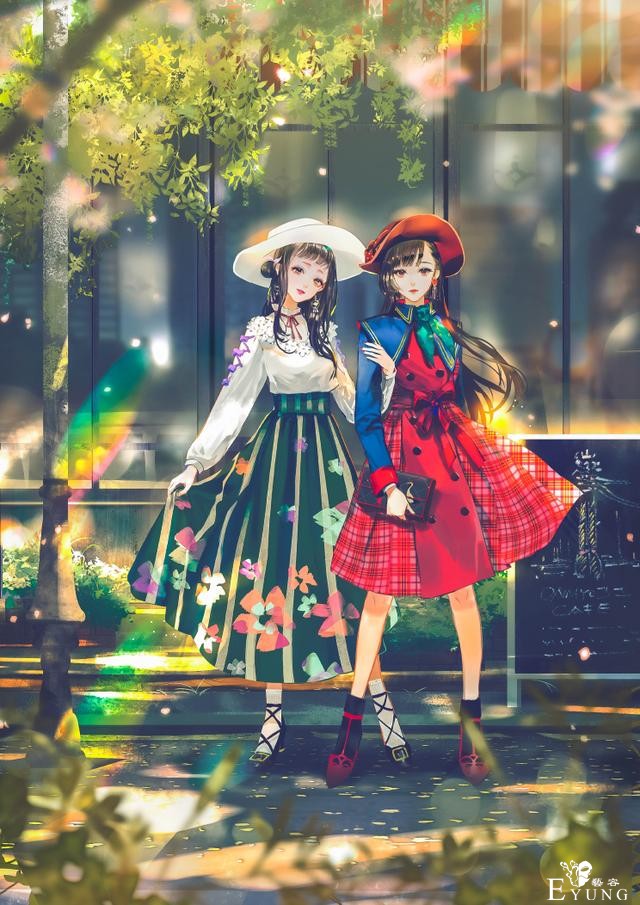 两位大佬级画师的漂亮人物插画合集！造型唯美画面华丽的养眼大作-5.jpg