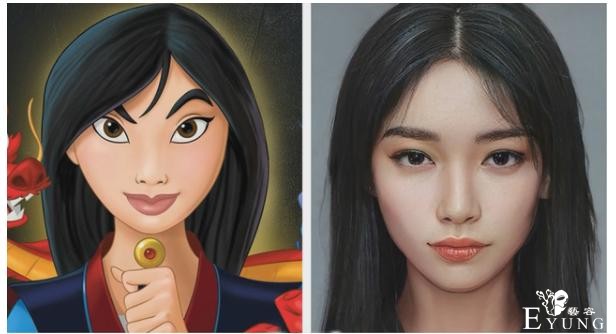 迪士尼公主变真人版，灰姑娘眼睛好看，艾莎女王表情俏皮-3.jpg