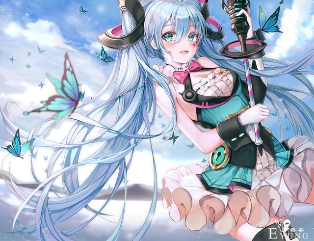 非常漂亮的一组初音未来同人插画作品欣赏！人物美型画风唯美-1.jpg