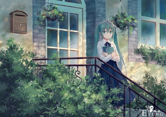 非常漂亮的一组初音未来同人插画作品欣赏！人物美型画风唯美-5.jpg