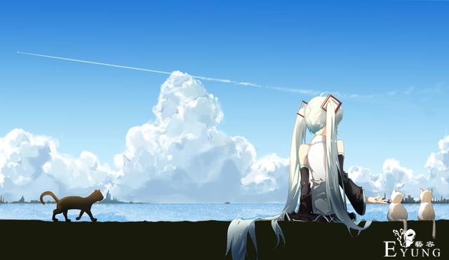 非常漂亮的一组初音未来同人插画作品欣赏！人物美型画风唯美-7.jpg