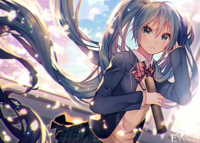 非常漂亮的一组初音未来同人插画作品欣赏！人物美型画风唯美-6.jpg