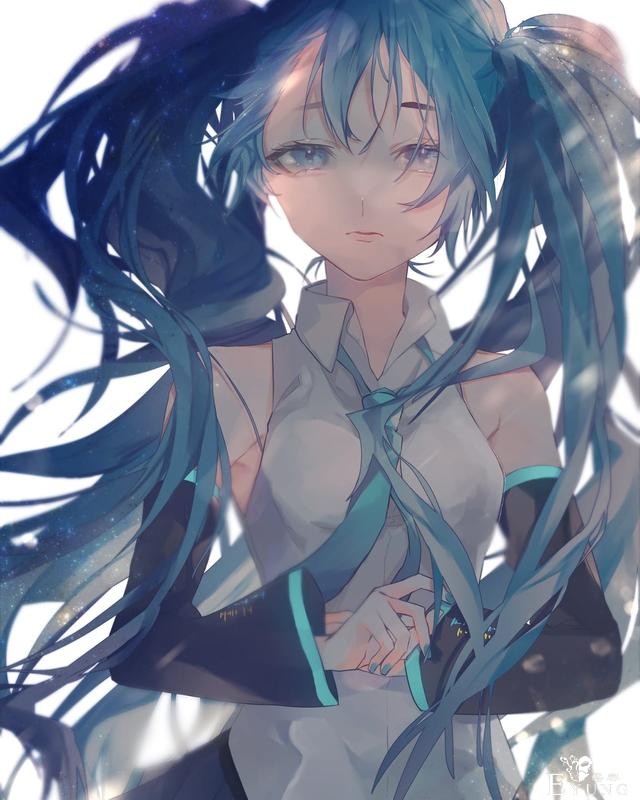 非常漂亮的一组初音未来同人插画作品欣赏！人物美型画风唯美-8.jpg