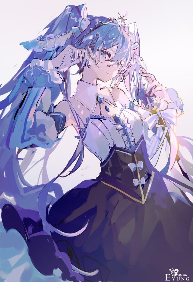 非常漂亮的一组初音未来同人插画作品欣赏！人物美型画风唯美-9.jpg