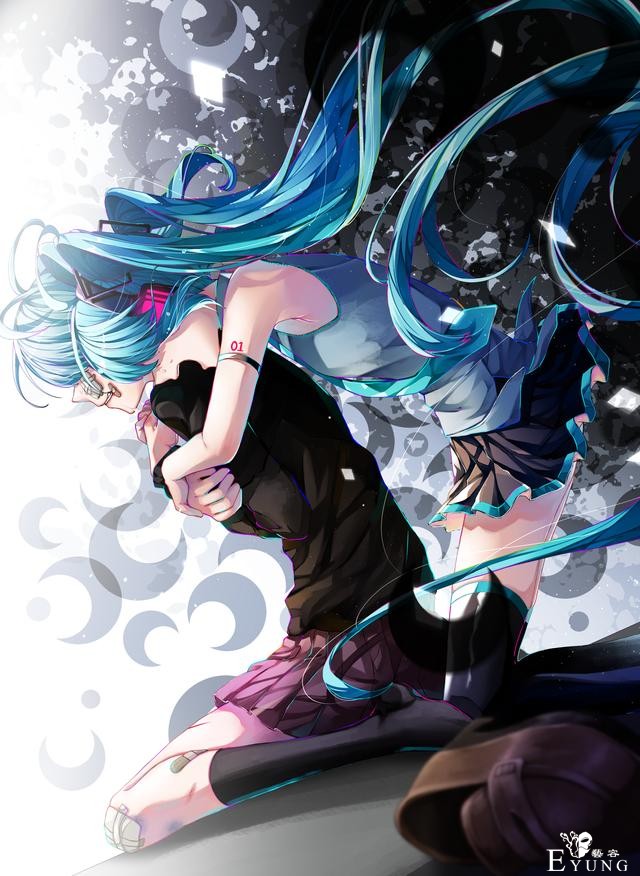 非常漂亮的一组初音未来同人插画作品欣赏！人物美型画风唯美-16.jpg
