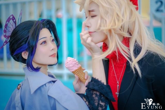 《鬼灭之刃》现代私设cos，童磨和蝴蝶忍的甜蜜约会-18.jpg