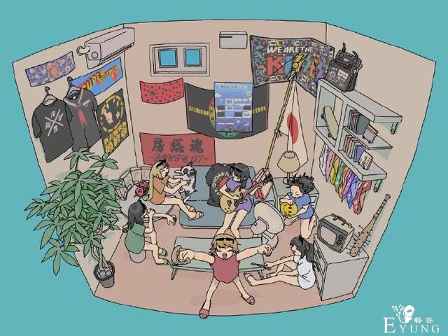 这位画师笔下的房间十分二次元，这要一个人住的话，简直太棒了-2.jpg