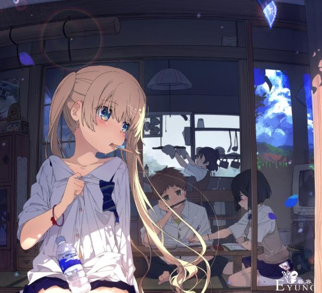 可爱妹子遇上夏日暖阳，画师大佬笔下的夏天太美好了-1.jpg