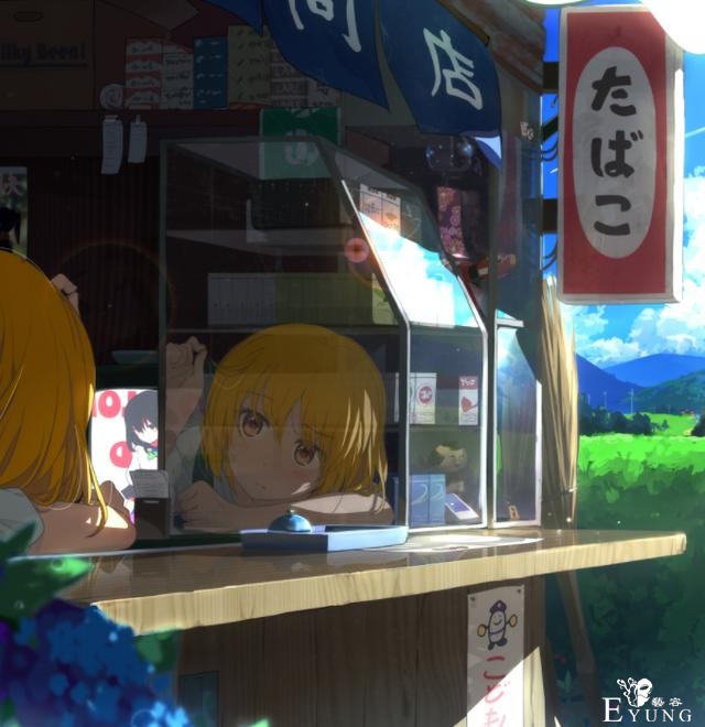 可爱妹子遇上夏日暖阳，画师大佬笔下的夏天太美好了-5.jpg