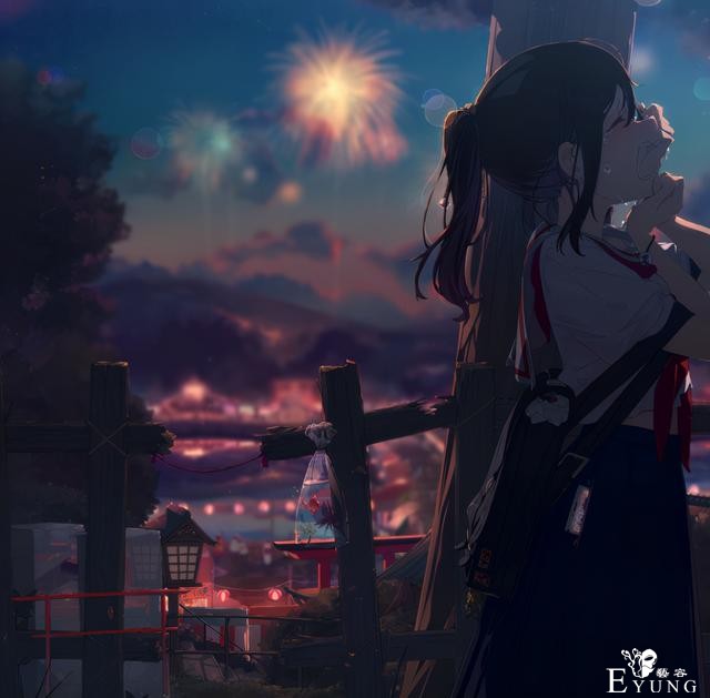 可爱妹子遇上夏日暖阳，画师大佬笔下的夏天太美好了-8.jpg
