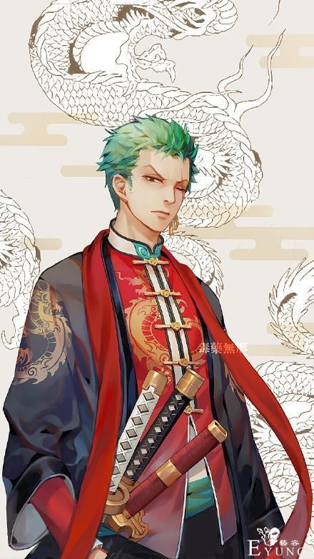 海贼王男神也走中国风，索大化身江湖侠客，路飞变身大当家-1.jpg