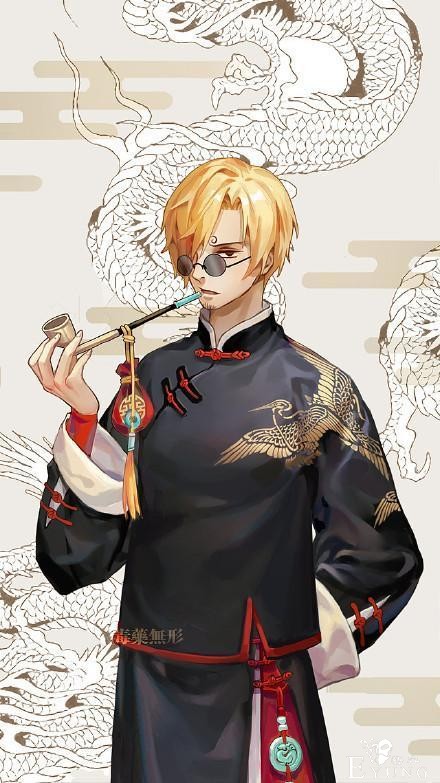 海贼王男神也走中国风，索大化身江湖侠客，路飞变身大当家-2.jpg