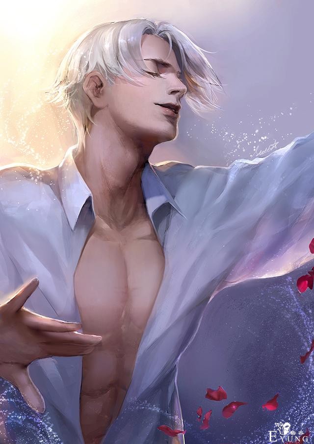 一组画技超棒的型男插画作品欣赏！既有阳光肌肉男也有阴柔美男子-12.jpg
