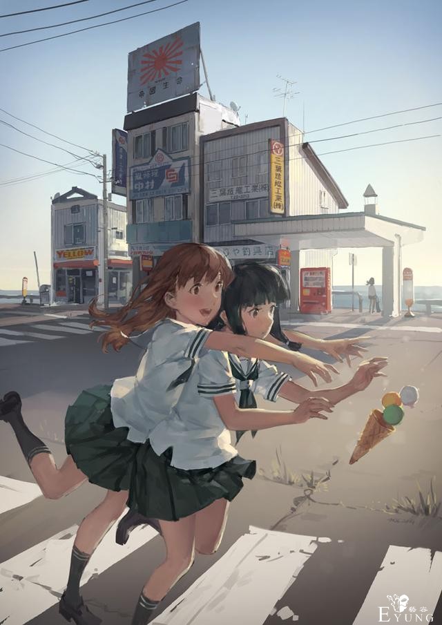 国人画师HJL的插画作品欣赏！虽然画面没那么精致但还是很漂亮的-6.jpg